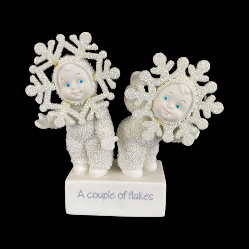 Department 56 Snow Babies ~ A Couple Of Flakes ~ 2002 With Original Box